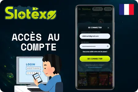 Connexion à l’espace joueur Slotexo