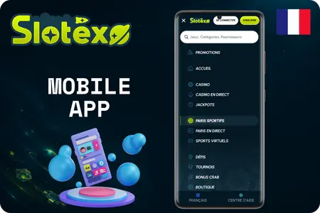 Application mobile pour jouer au casino Slotexo Casino