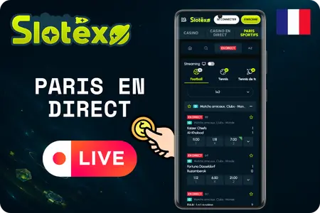 Suivi des paris sportifs en direct Slotexo Casino