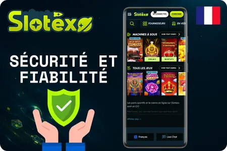 Protection des données et du compte joueur Slotexo Casino